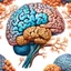 Placeholder: illustration of Ultra detailed of a brain, side view, anatomical correct, detailed with coral, ultra realistic, dendritic, artstation: award-winning: professional portrait: atmospheric: commanding: fantastical: clarity: 16k: ultra quality: striking: brilliance: stunning colors: masterfully crafted.