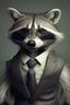 Placeholder: Raccoon in a suit