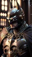 Placeholder: Batman, Steampunk, Noir, ultra-detailed armor, Full body shot, dynamic shot, vivid, Detailed Cowl Design, richly saturated colors, Full Body, cinematic atmosphere, immersive, global illumination, intricate shadows, reflections, Octane render, hyper-realistic, unparalleled detail, 8K, physically-based rendering, dynamic angles, intricate textures, subsurface scattering, timeless masterpiece, ray-tracing, depth-of-field, neural networks, ambient occlusion