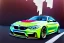 Placeholder: a true-to-life 2016 bmw m4 gts, centered, intricate, extreme detailed, photorealism, center view, city background, pivot on bmw, pen and color marker painting by cheryl kelley