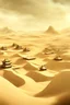 Placeholder: ancient, chinese town, fantasy, desert, dune, sand storm, crater