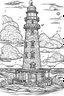 Placeholder: coloring book image of a lighthouse