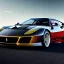 Placeholder: fullbody Drawing of ' Ferrari 612 GTO',intricate detail,andrea bonelli,Kilian Eng,Ohrai,evan lee,Aleksandr Sidelnikov,KyuYong Eom,three quarters frontal aerial view,toned colors,16k