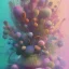 Placeholder:  pastel colors, abstract art, plants camp