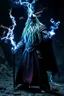 Placeholder: Action figure of Saruman as an electric necromancer