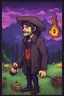 Placeholder: A man cursed by a witch's curse, stardew, valley style