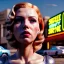 Placeholder: Ultra Realistic retro sci-fi movie Supermarket parking people scene, 1960 year, waist up view portrait, 1 blonde women and 1 octopus alien, sweet scarlet Johansson face, perfect iris, glow eyes, face makeup, tight latex coat. many people looking, Retro sci-fi style, soft color, highly detailed, unreal engine 5, ray tracing, RTX, lumen lighting, ultra detail, volumetric lighting, 3d, finely drawn, high definition, high resolution.