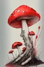 Placeholder: Mushroom red colored sketch