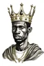 Placeholder: Drawing Of A Black Man Wearing A Crown