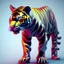 Placeholder: cyber tiger in 3d