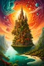 Placeholder: create a wildly imaginative neo -surrealist alternate reality by George Grie, and Jacek Yerka, rich complimentary colors, abstract, painterly, and highly detailed