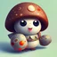 Placeholder: cute mushroom with face