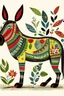 Placeholder: German Folk Art Donkey illustration