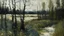 Placeholder: landscape lake winter 1410 Van Gogh