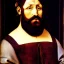 Placeholder: Retrato de un hombre con barba y canas llamado Jacobo Santiago Mozos con el estilo de Leonardo da Vinci