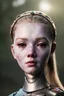 Placeholder: A photo realistic portrait of a stunning viking humanoid robot princess, who is incredibly sad, she lost her best friend in the world 8k, 3d with depth of field hyper realistic