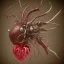 Placeholder: mechanical insect human heart, blood