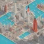 Placeholder: isometric architecture illustration of a city new york