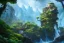 Placeholder: Art by Dylan cole and Eddie mendoza, Avatar concept art, pandora, hovering island with waterfall, magnificent landscape, ultra-wide angle, ultra realistic, digital painting, 8 k uhd, volumetric lighting, beautiful, sharp focus, ultra detailed, concept art, studio quality