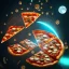 Placeholder: flying pizza, 8k, extremly detailled, cyberpunk art, night,moon shining gold,luxus, rain, antik,