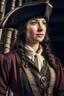 Placeholder: woman captain of medival ship