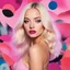 Placeholder: [surrealism and maximalism art with mixed media collages and rothko] Dove Cameron as a photorealistic playboy centerfold model