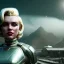 Placeholder: Ultra Realistic retro sci-fi scene, portrait, 2 blonde woman clones, sweet young Marilyn Monroe face, perfect iris, tight latex coat, helmet, Strange planet background. Spaceship, fog, rain, soft color, highly detailed, unreal engine 5, ray tracing, RTX, lumen lighting, ultra detail, volumetric lighting, 3d, finely drawn, high definition, high resolution.