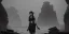 Placeholder: black and white 1922 desert ancient city ruins lovecraftian librarian woman