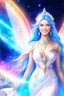 Placeholder: cosmic woman angels smile,admiral ufo high commander from the future, one fine whole face, crystalline skin, expressive blue eyes,rainbow, smiling lips, very nice smile, costume rainbow pleiadian, Beautiful tall woman pleiadian Galactic commander, ship, perfect datailed golden galactic suit, high rank, long blond hair, hand whit five perfect detailed finger, amazing big blue eyes, smilling mouth, high drfinition lips, cosmic happiness, bright colors rainbow, blue, pink, gold, jewels, realist,8k