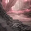 Placeholder: River of sorrow, Acheron, carries the waters of the many mythological references and metaphysical unexplained,embittered, blackened waters. electonic , ehyper-detailed,sci- fi style,neon, a highly detailed CG render, pink and gray complementary colours,masterpiece, by Akihiko Yoshida