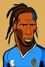 Placeholder: Didier Drogba Footballer cartoon 2d