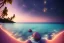 Placeholder: Maldive beach, shore ,shoreline, beautiful, path, stars, night time ,trail, lights glowing ,colorful ,nightsky, water, peace, magical, sabbia dorata, beautiful crystal shiny, irridescent, glowing , ocean, hyperrealistic, cinematic lighting, particles, unreal engine, full of details, bright sunshine, light effect, photos realistique, vaporwave colorful, extremely sharp detail, finely,