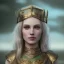 Placeholder: analog style, Celtic goddes, portrait, simmetric eyes, war ambient,queen, wearing amazon outfit, ultra realistic photo