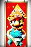 Placeholder: Geometric Mario poster