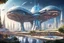Placeholder: theme park of the city of the future 2050, star wars, fairy tale, radiance, abstraction