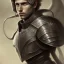 Placeholder: A face of maxence danet fauvel in armor