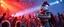 Placeholder: 888 snow man rock concert in knights armor