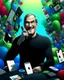 Placeholder: Create a 3D Pixar movie poster style with Steve Jobs/Tim Cook being happy and surrounded by iPhones with the title: “The phone”