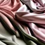 Placeholder: taffeta pleated fabric, synthetic material, nylon, colors mineral gray, dusty pink, milky colors