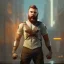 Placeholder: Short Beard Dj asgardian Christian Boshell cinematic photorealistic background bladerunner futuristic style of overwatch and Michelangelo