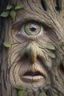 Placeholder: Hyper realistic face on a tree