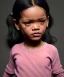 Placeholder: Rihanna toddler, full body, soft skin, dramatic lighting, hyper realistic