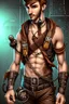 Placeholder: sexy male faceless gamer steampunk