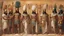 Placeholder: Phoenician soldiers received by the Pharaoh of Egypt for dinner