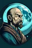 Placeholder: man with moon iconography dnd portrait