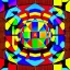 Placeholder: Kente scene, surreal, flying Rubik's cube, african pattern symbols, engraved, 8k quality, hyper realistic, unreal engine 5