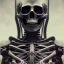 Placeholder: skeleton warrior full with flesh and blood in hr giger style, steam punk, realistic, made in octane, cinematic, ultra-realistic, extremely detailed octane rendering, 8K, VRAY Super Real ar 2:3, dof photorealistic futuristic 50mm lens hard lighting dark gray tintype photograph, realistic lighting, sepia color