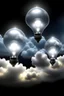 Placeholder: heaven for academia professors afterlife ideas lightbulbs clouds