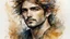 Placeholder: man portrait, line art watercolor wash, ethereal background, abstract beauty, stand, approaching perfection, pure form, golden ratio, minimalistic, unfinished, concept art by Brian Froud and Carne Griffiths and Wadim Kashin and John William Waterhouse, intricate details, 8k post production, high resolution, hyperdetailed, trending on artstation, sharp focus, studio photo, intricate details, highly detailed, by greg rutkowski