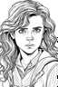 Placeholder: hermione granger coloring page